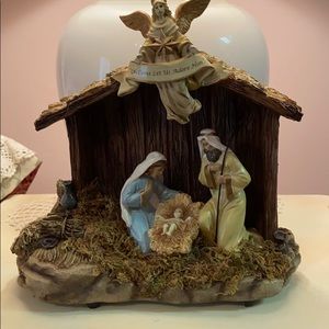 Nativity Figurine with music